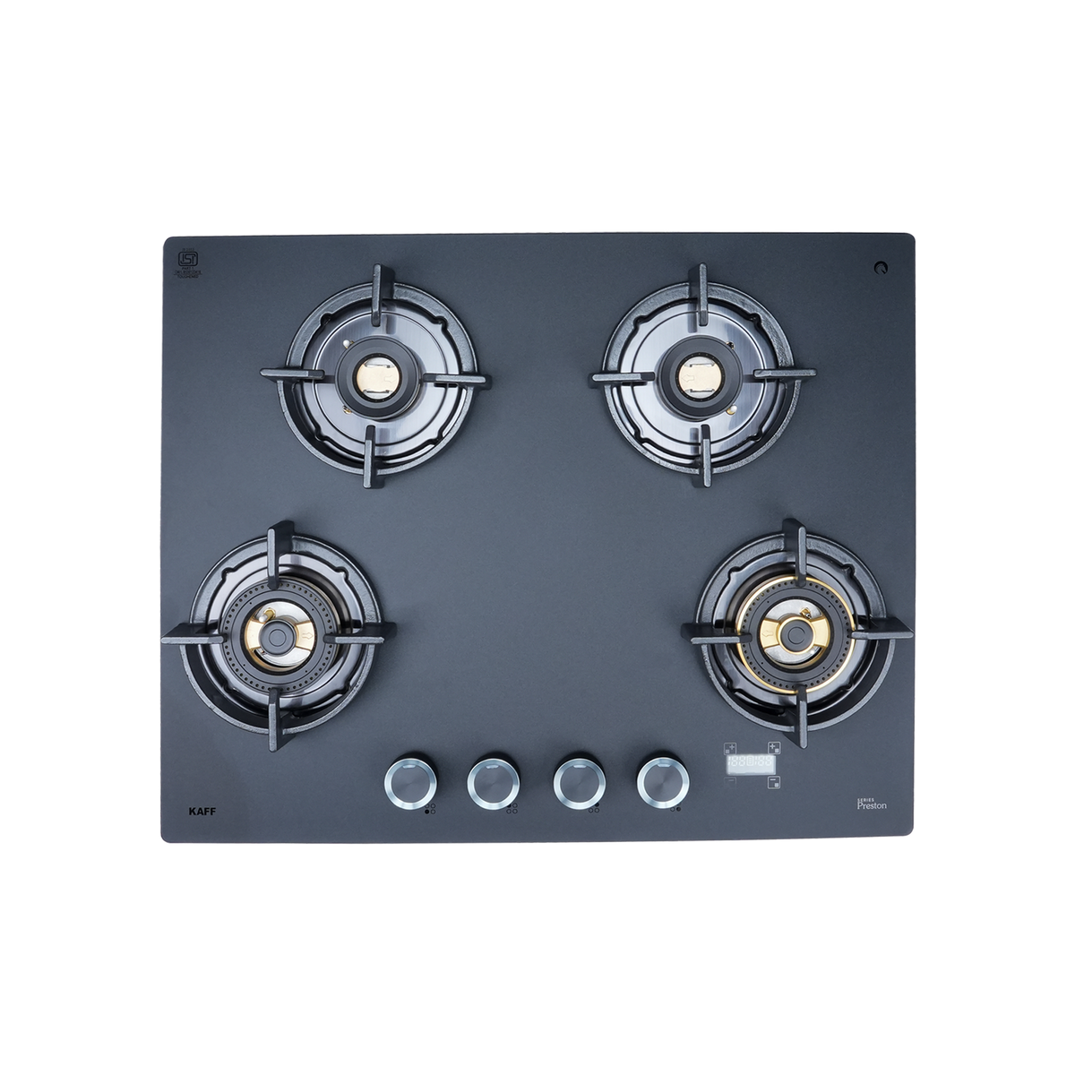 4 Burner Built-in Hob with Direct Flame Burners & Digital Timer, 65 cm (PRS 654DF)