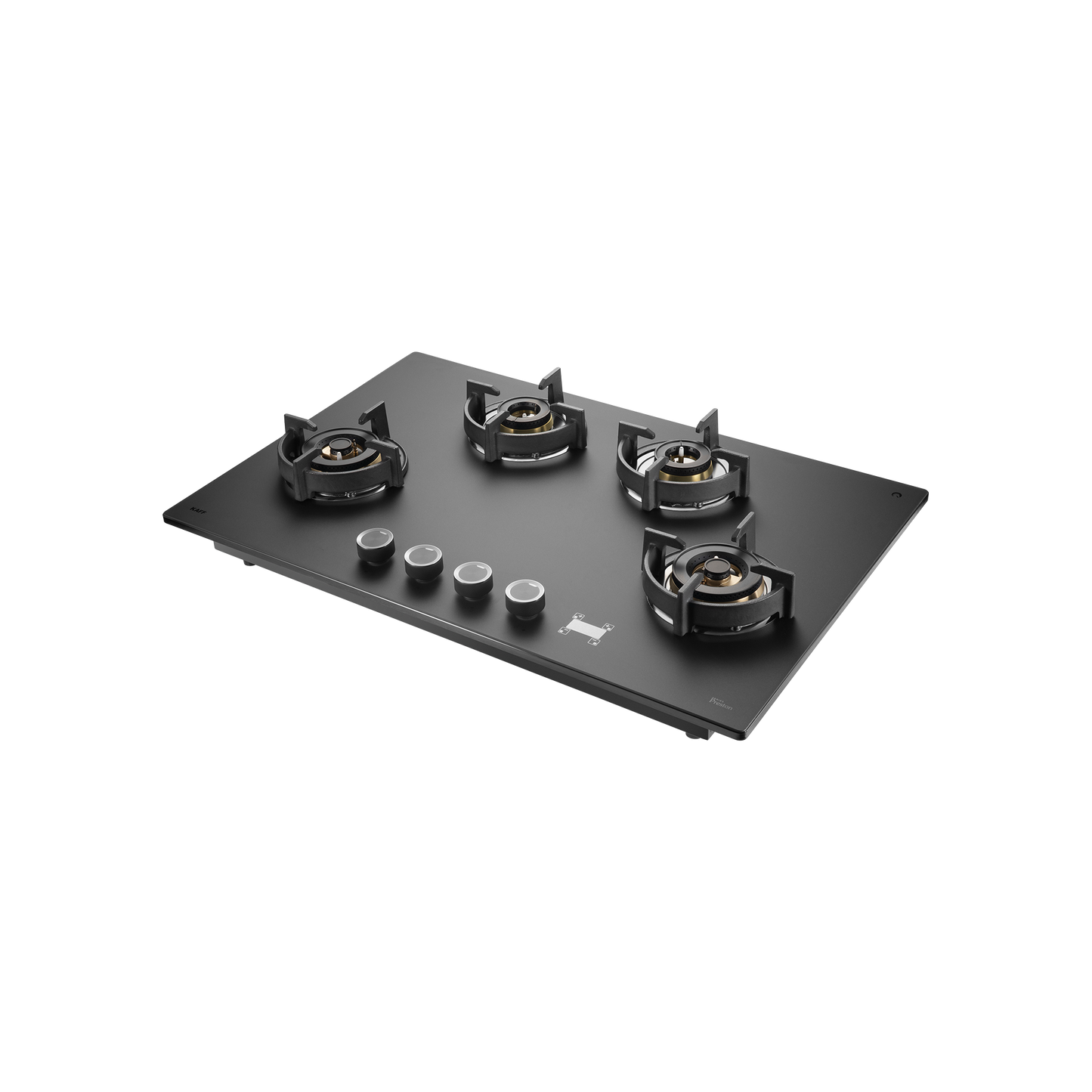 PRS 804- 4 Burners Built-in Hob, Digital Timer, 8mm Thick Premium Frosted Black Glass