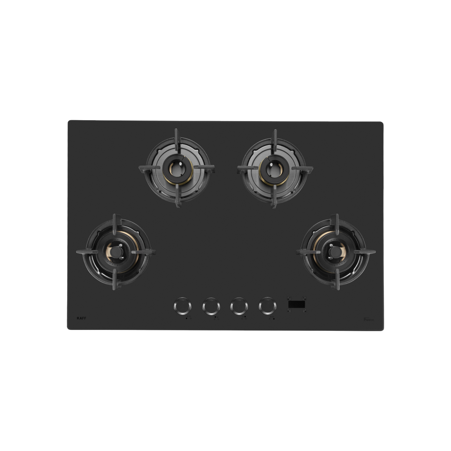 PRS 804- 4 Burners Built-in Hob, Digital Timer, 8mm Thick Premium Frosted Black Glass