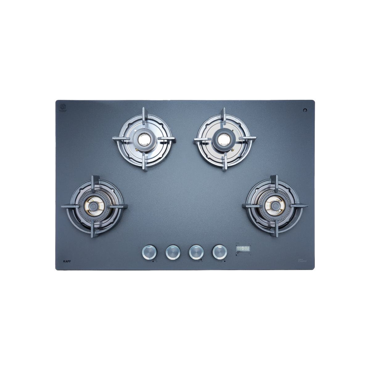 4 Burner Built-in Hob with Direct Flame Burners & Digital Timer, 80 cm (PRS 804DF)
