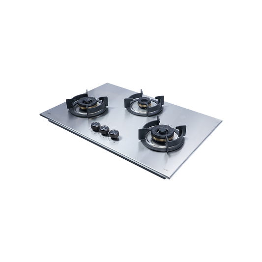 ROBUSTA 783 - 3 Burner Built-in Hob, Premium Brushed Stainless Steel, Flame Failure Device