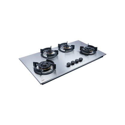 ROBUSTA 904 - 4 Burner Built-in Hob, Premium Brushed Stainless Steel, Flame Failure Device