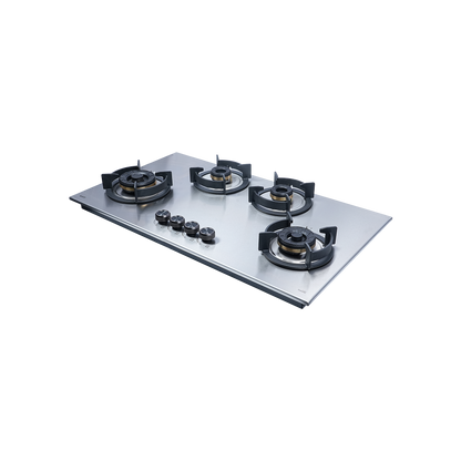 ROBUSTA 904 - 4 Burner Built-in Hob, Premium Brushed Stainless Steel, Flame Failure Device