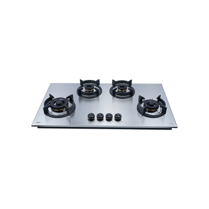 ROBUSTA 904 - 4 Burner Built-in Hob, Premium Brushed Stainless Steel, Flame Failure Device