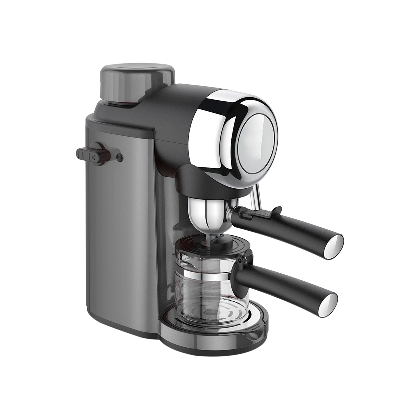 VIENNA BLACK Coffee Machine, Suitable for Ground Coffee, 800 Watts, 3.5 Bar Pressure Pump