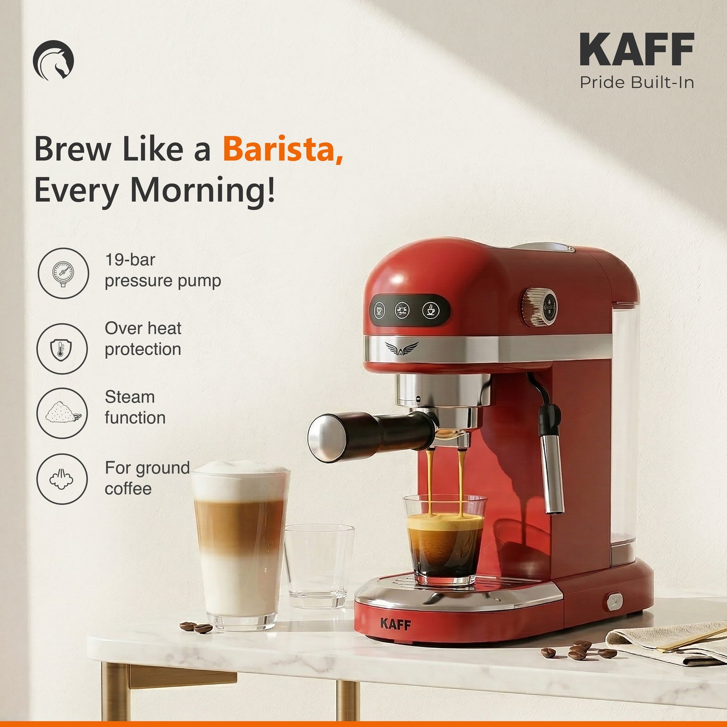 FONTANA RED Coffee Machine (Free Standing)